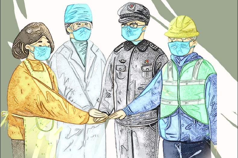 手繪長圖|甘肅戰(zhàn)“疫”故事，“硬核”之下的溫情