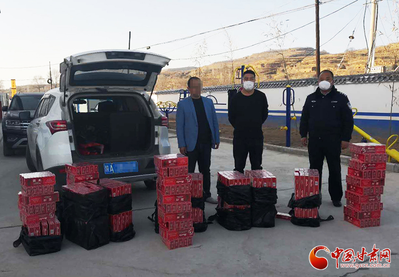 【平安甘肅】靈臺縣梁原派出所查獲一起非法運(yùn)輸煙草制品案（圖）