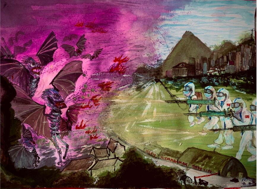 “疫情當(dāng)前，孩子們有‘畫(huà)’說(shuō)”作品展播（四十三）