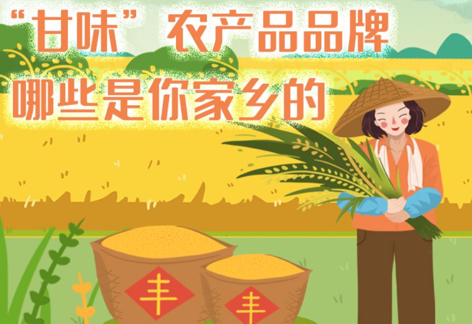 一圖帶你了解“甘味”農(nóng)產(chǎn)品品牌 ，哪些是你家鄉(xiāng)的？