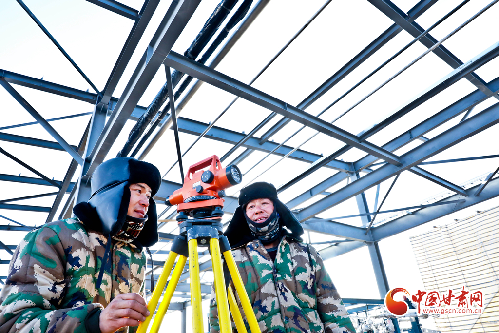 【隴拍客】冬閑變冬忙 甘肅張掖重點(diǎn)項目建設(shè)正酣