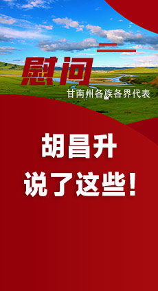  圖解|慰問甘南州各族各界代表 胡昌升說了這些！