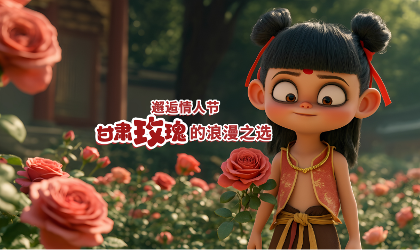 AI視頻 | 邂逅情人節(jié)，甘肅玫瑰的浪漫之選