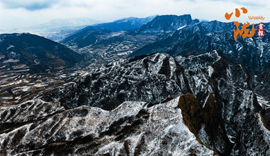 鐵籠山丹霞：一場春雪，億萬年的守望